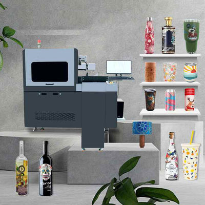 1812mm* 660mm * 1820mm سیلندری چاپگر UV قابلیت چند رنگ برای سیستم عامل ویندوز 7/8/10